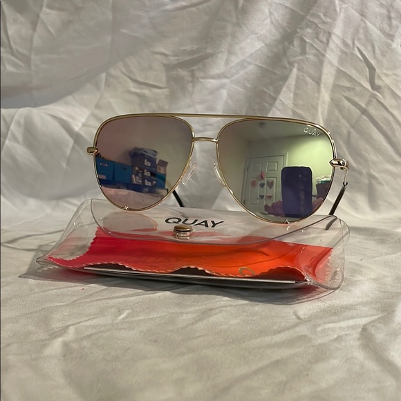 Quay Australia Accessories - Quay Australia Desi Perkins High Key Aviator Sunglasses